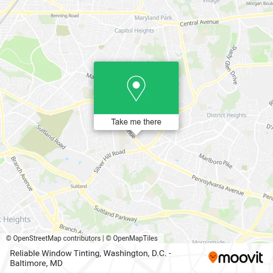 Reliable Window Tinting map