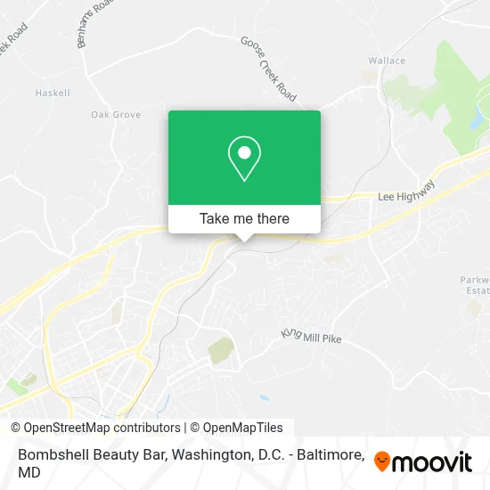Bombshell Beauty Bar map