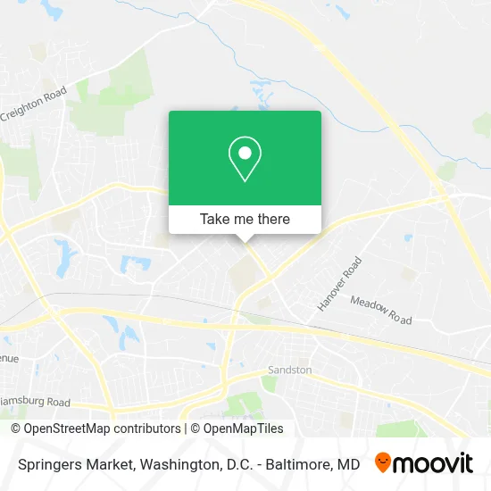 Springers Market map