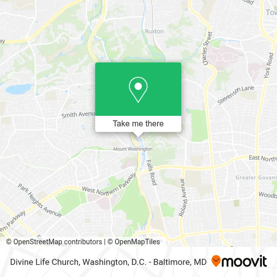 Divine Life Church map