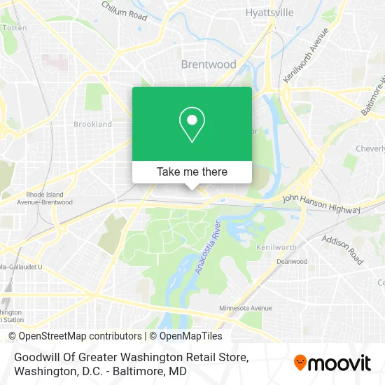 Goodwill Of Greater Washington Retail Store map