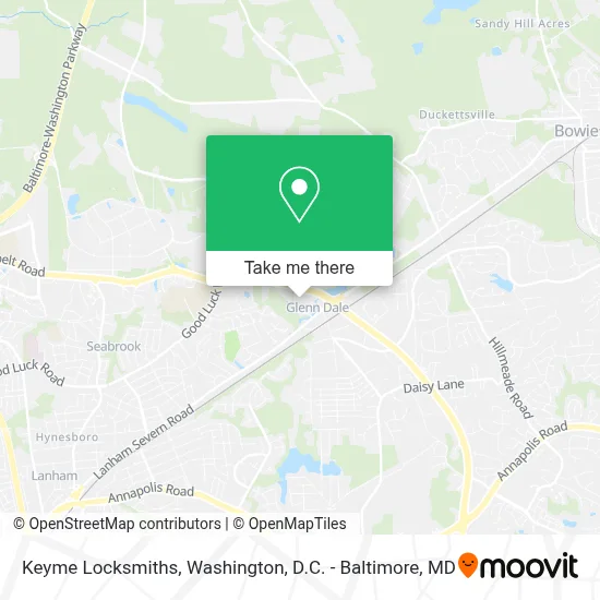 Keyme Locksmiths map