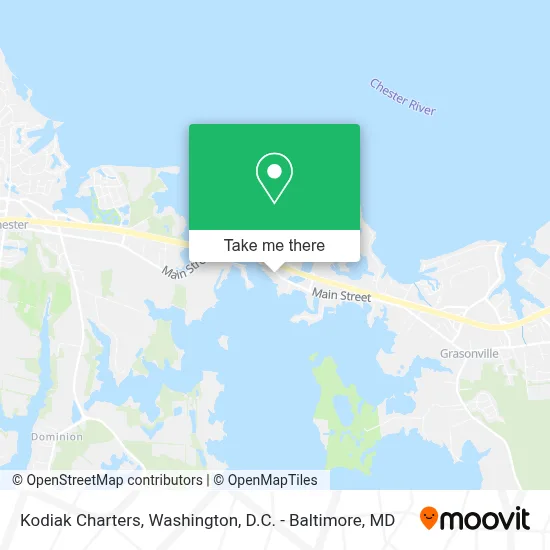 Kodiak Charters map