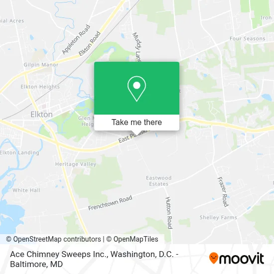 Ace Chimney Sweeps Inc. map