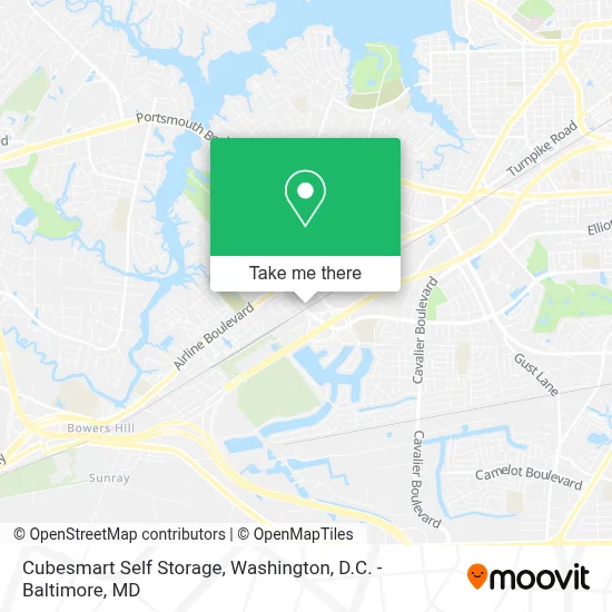 Cubesmart Self Storage map
