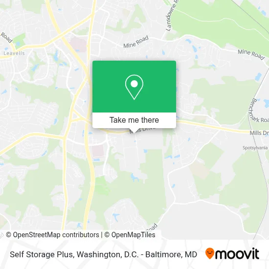 Self Storage Plus map
