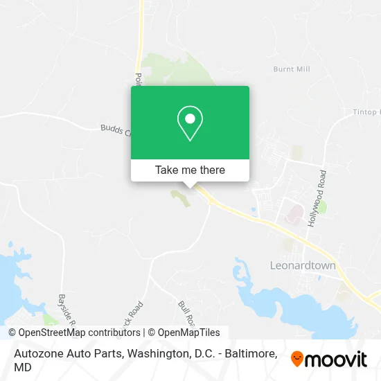 Autozone Auto Parts map