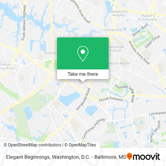 Elegant Beginnings map