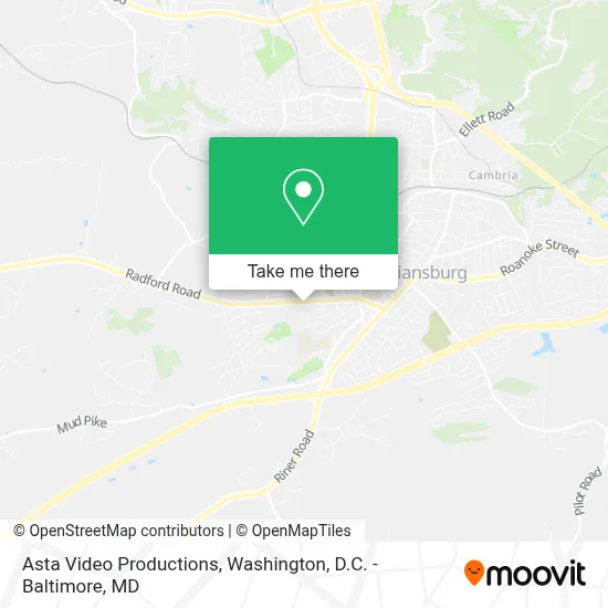 Asta Video Productions map