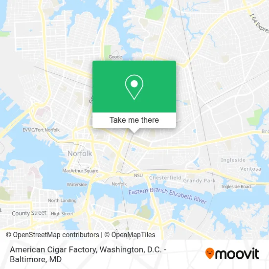 American Cigar Factory map