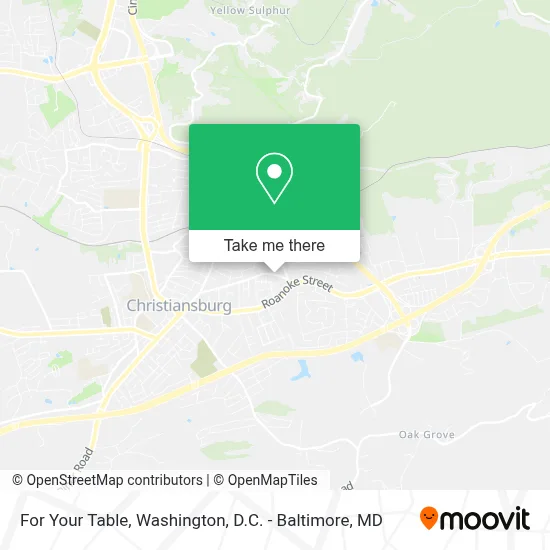 For Your Table map