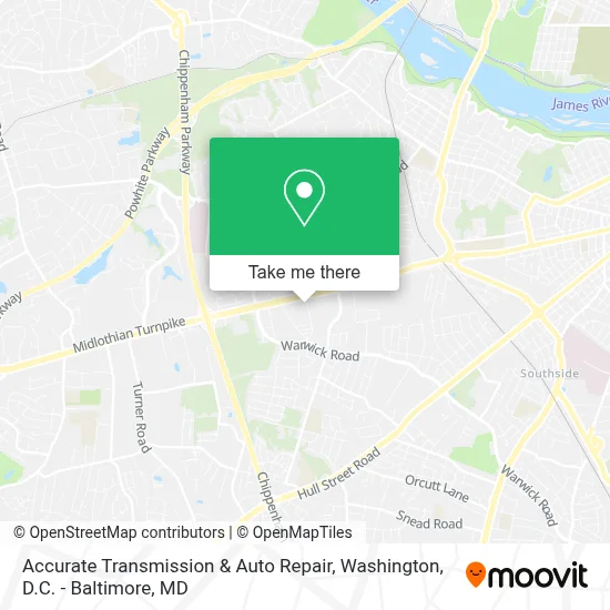 Accurate Transmission & Auto Repair map