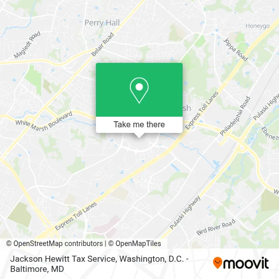 Jackson Hewitt Tax Service map
