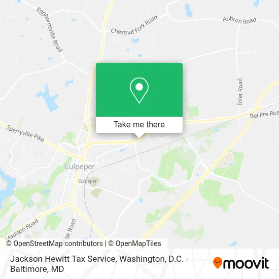 Jackson Hewitt Tax Service map