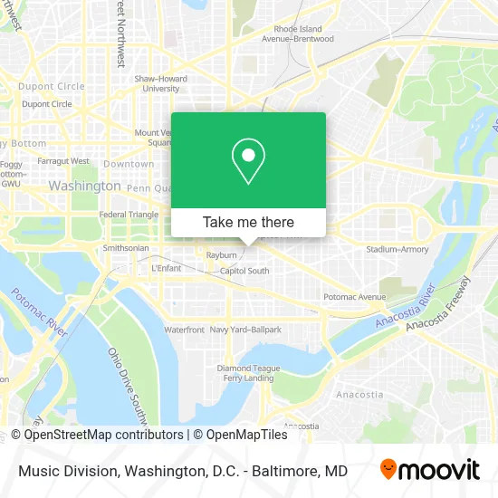Music Division map