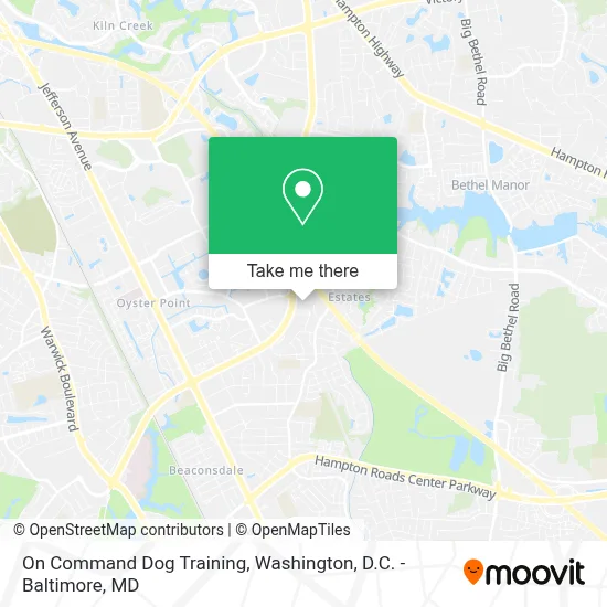 On Command Dog Training map