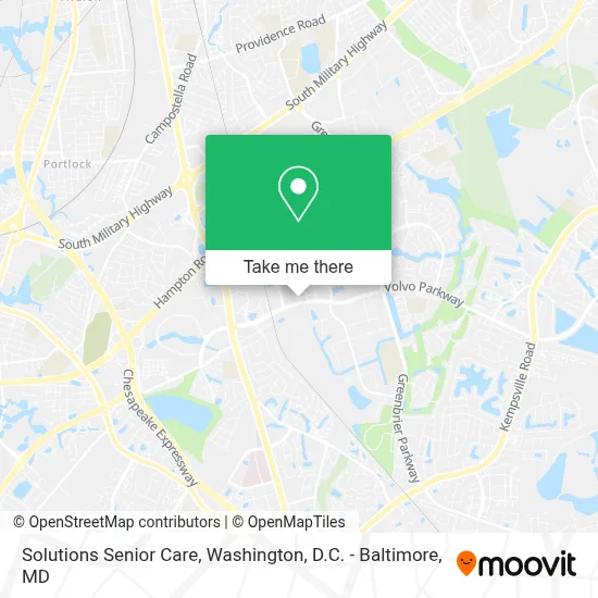 Solutions Senior Care map