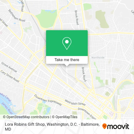 Lora Robins Gift Shop map