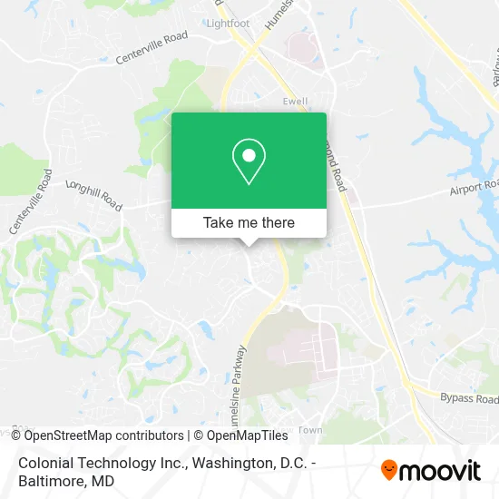 Colonial Technology Inc. map