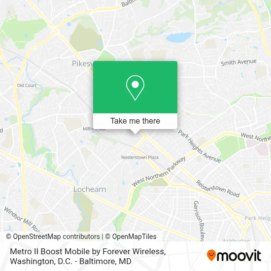 Metro II Boost Mobile by Forever Wireless map