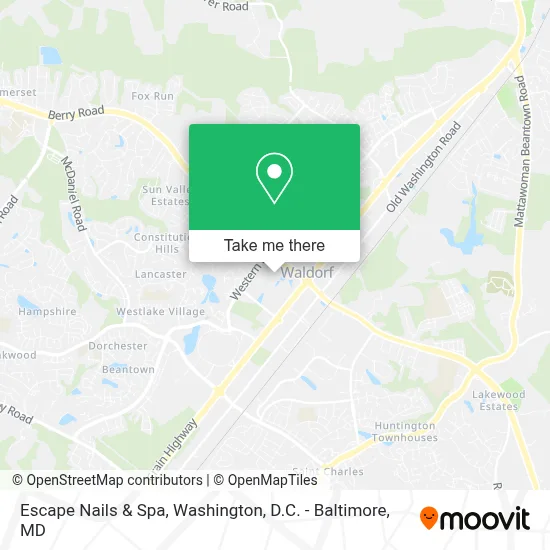 Escape Nails & Spa map