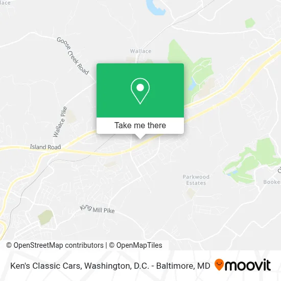 Ken's Classic Cars map