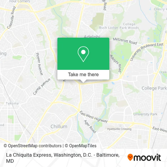 La Chiquita Express map