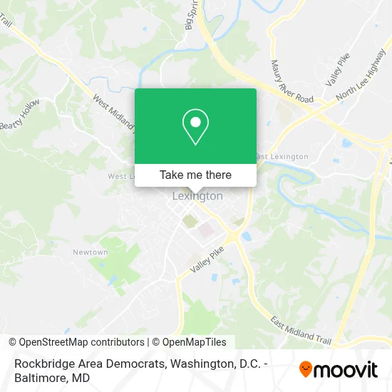 Rockbridge Area Democrats map