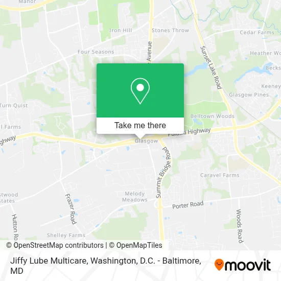 Jiffy Lube Multicare map