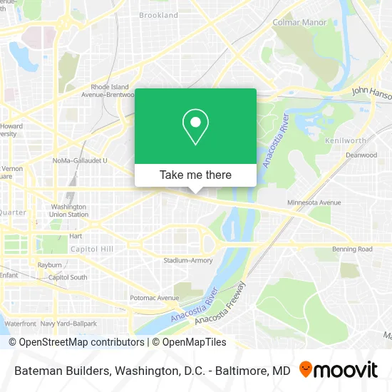 Bateman Builders map