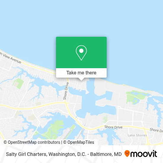 Salty Girl Charters map