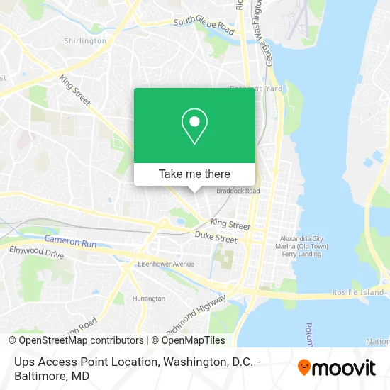 Ups Access Point Location map