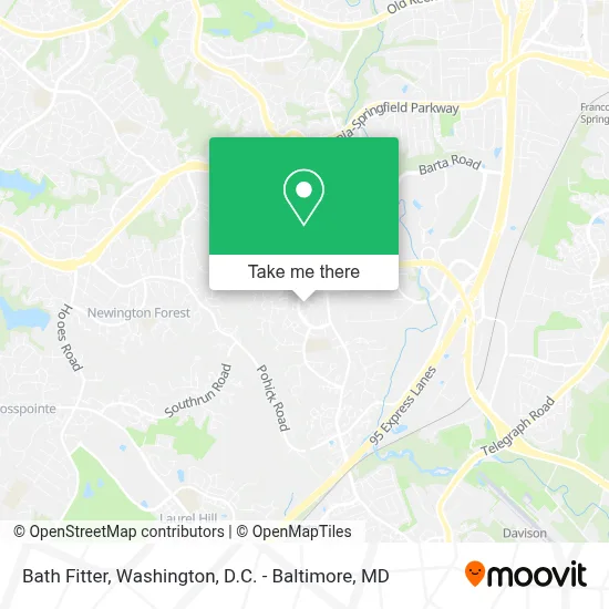 Bath Fitter map