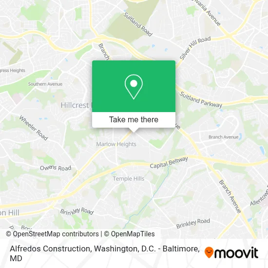 Alfredos Construction map