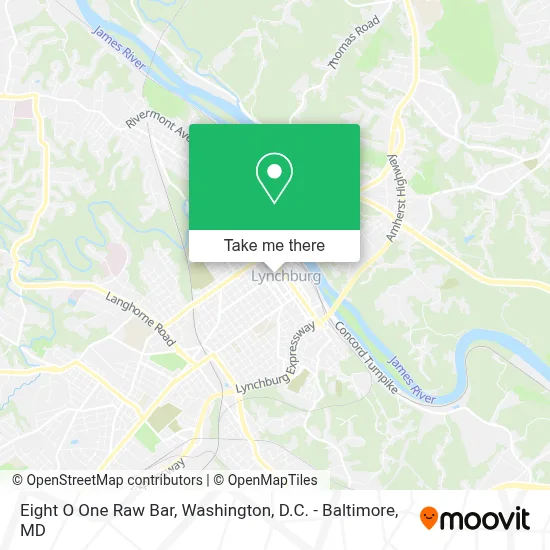 Eight O One Raw Bar map