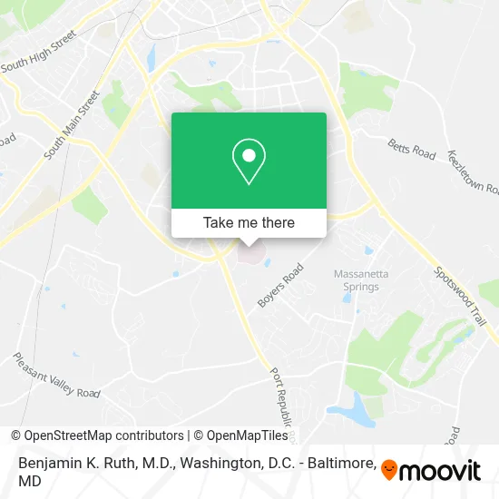Benjamin K. Ruth, M.D. map