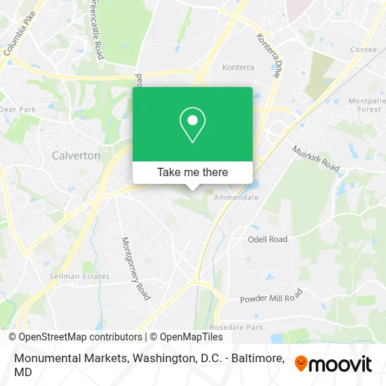 Monumental Markets map