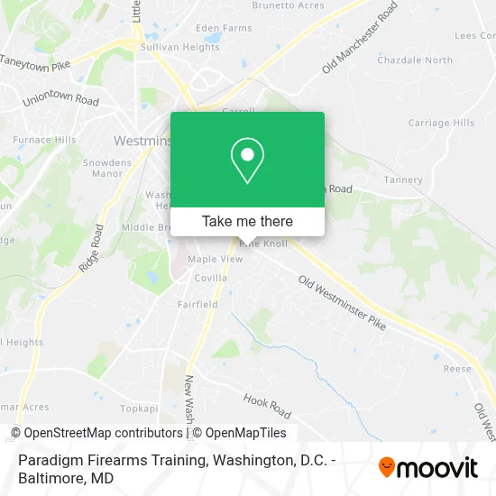 Paradigm Firearms Training map