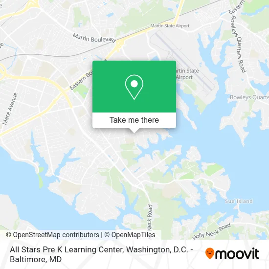 All Stars Pre K Learning Center map