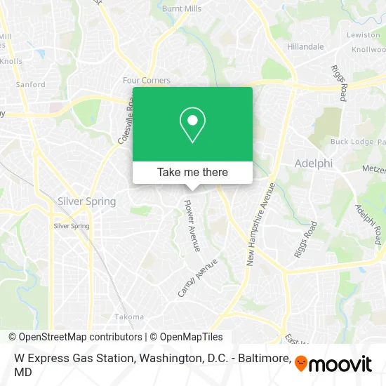 W Express Gas Station map