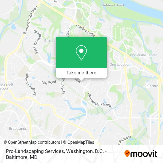 Pro-Landscaping Services map