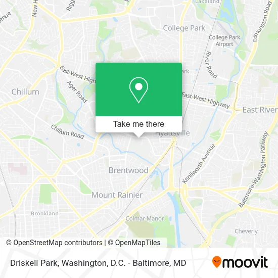 Driskell Park map
