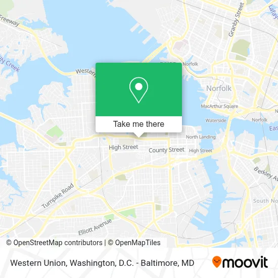 Western Union map