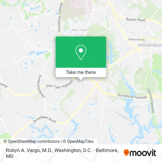 Robyn A. Vargo, M.D. map