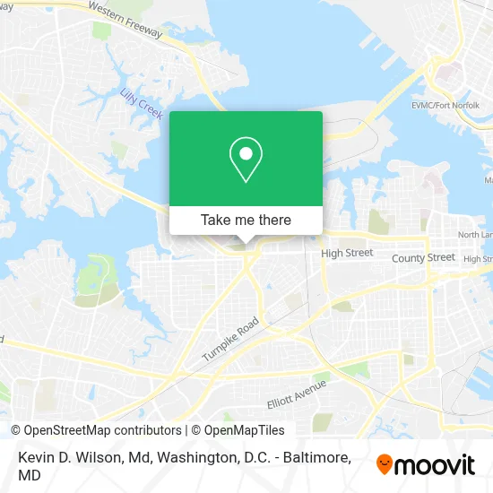 Kevin D. Wilson, Md map