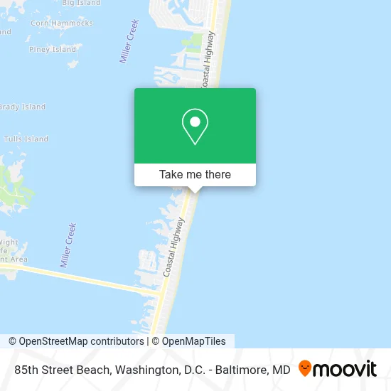 85th Street Beach map