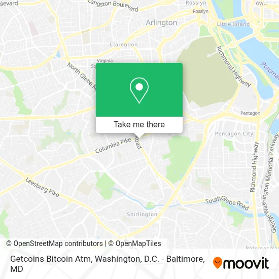 Getcoins Bitcoin Atm map