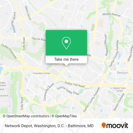 Network Depot map