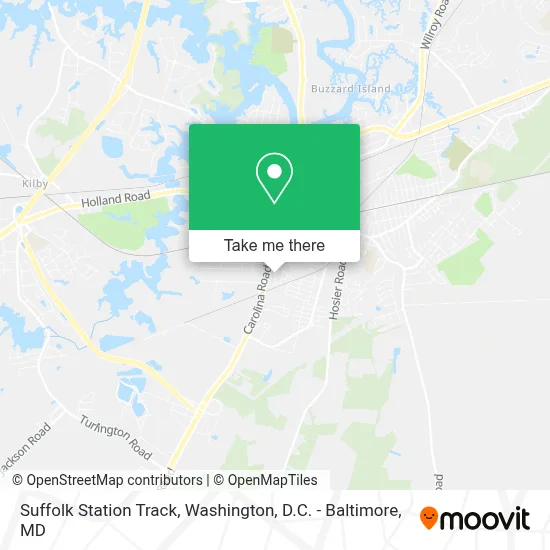 Suffolk Station Track map