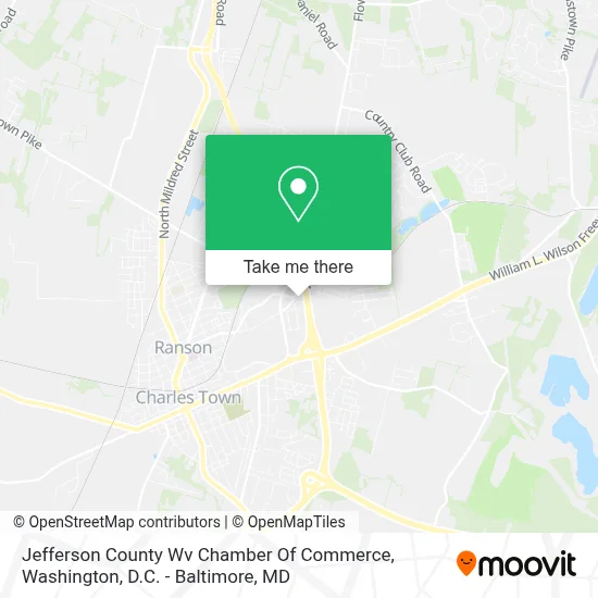 Jefferson County Wv Chamber Of Commerce map